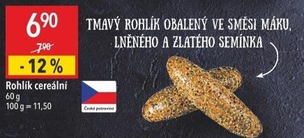 Cereální rohlík