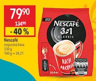 Instantní káva porcovaná Classic 3v1 Nescafé