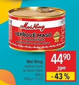 Maso vepřové ve vlastní šťávě Meining