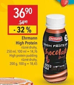 Mléčný nápoj High protein Drink Ehrmann