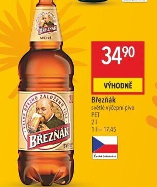 Pivo světlé výčepní 10° Březňák