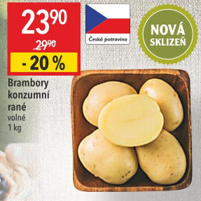 Brambory konzumní rané