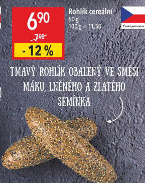 Cereální rohlík