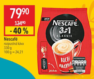 Instantní káva porcovaná Classic 3v1 Nescafé