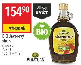 Javorový sirup bio Alnatura