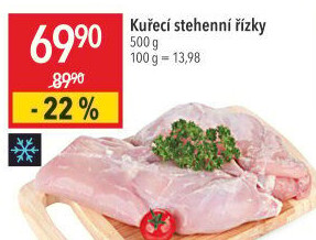 Kuřecí stehenní řízky mražené