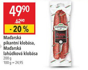 Maďarská klobása pikantní Csabahús
