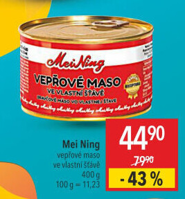 Maso vepřové ve vlastní šťávě Meining