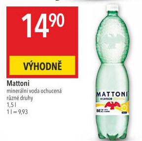 Ochucená voda Mattoni Esence