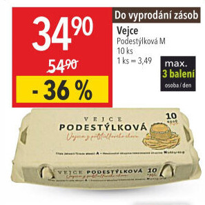 Vejce z podestýlky M