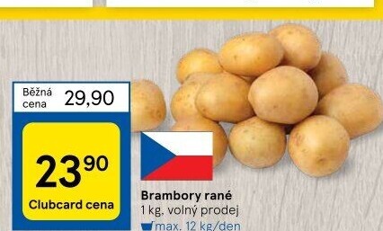 Brambory konzumní rané