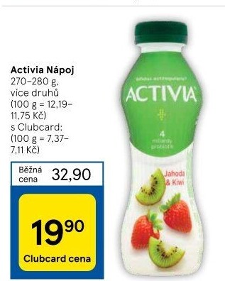 Jogurtový nápoj Activia Danone