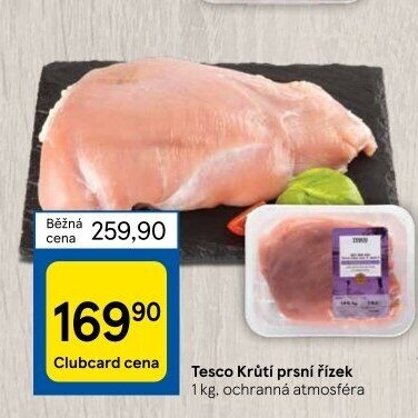 Krůtí prsní řízky Tesco