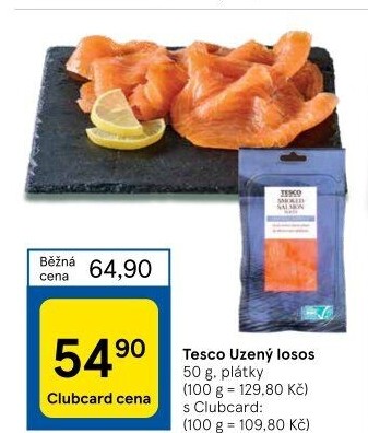 Losos uzený Tesco