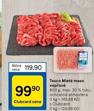 Maso mleté vepřové Tesco