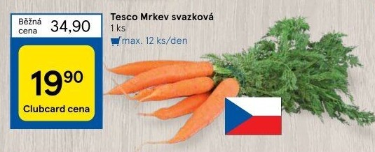 Mrkev svazková Tesco