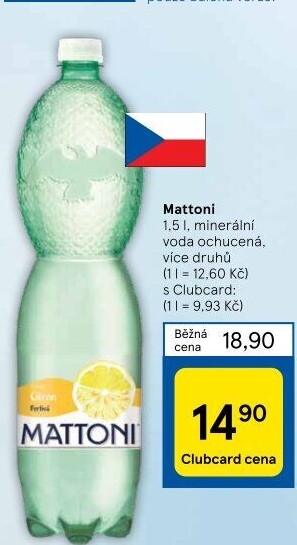 Ochucená voda Mattoni