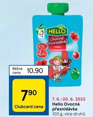 Ovocná kapsička Hello