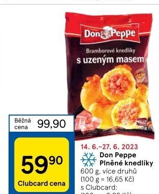 Plněné knedlíky mražené Don Peppe