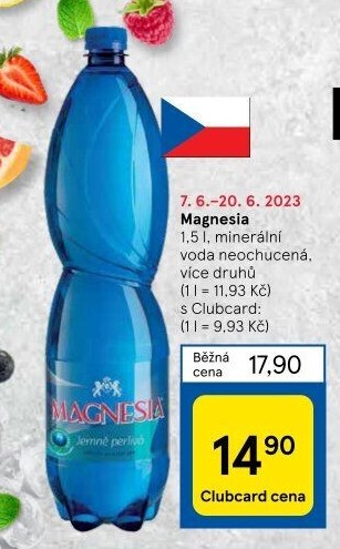 Přírodní voda Magnesia