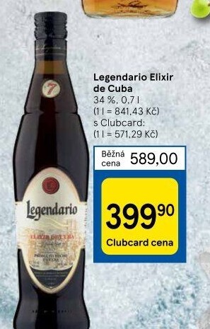 Rum Legendario Elixir de Cuba 7YO