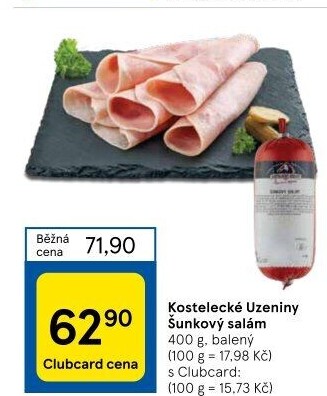 Salám šunkový Kostelecké uzeniny