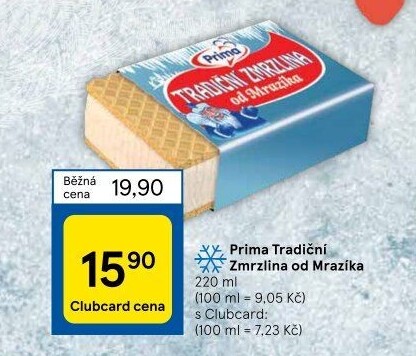 Tradiční zmrzlina od Mrazíka Prima