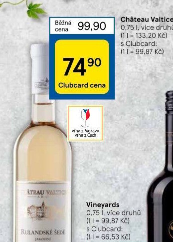 Vína Chateau Valtice
