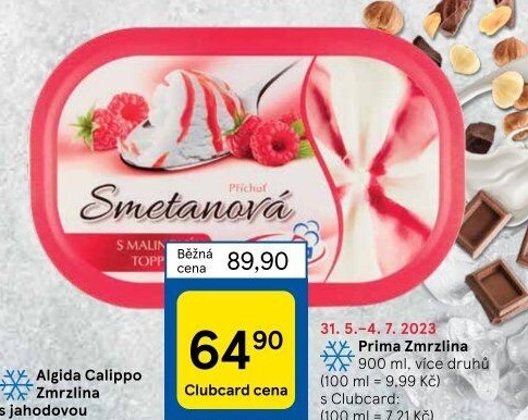 Zmrzlina ve vaničce Prima