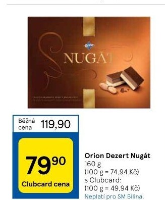 Bonboniéra Nugát Orion