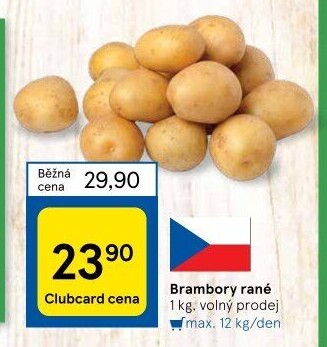 Brambory konzumní rané