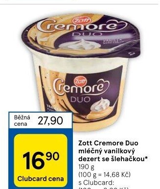 Dezert Cremore Duo Zott