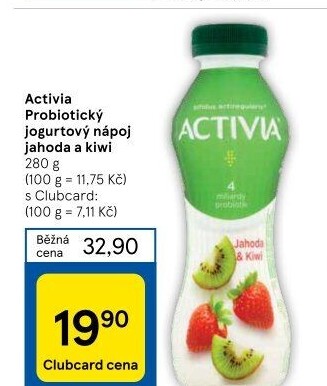 Jogurtový nápoj Activia Danone