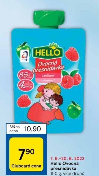 Ovocná kapsička Hello