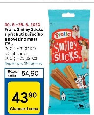 Pamlsky pro psy Smiley sticks Frolic