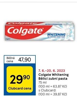Pasta na zuby Whitening Colgate