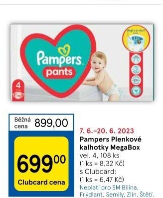 Pleny dětské Pampers Pants