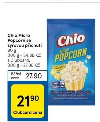 Popcorn do mikrovlnky Chio
