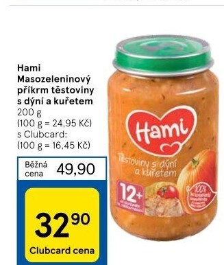 Příkrm masozeleninový Hami