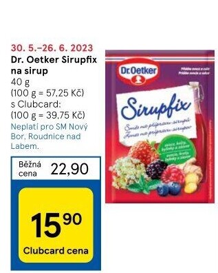 Sirupfix Dr. Oetker