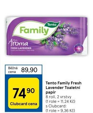 Toaletní papír 2vrstvý Family Tento