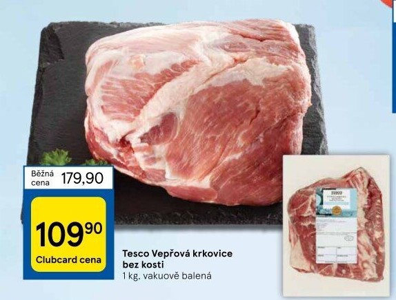 Vepřová krkovice bez kosti Tesco