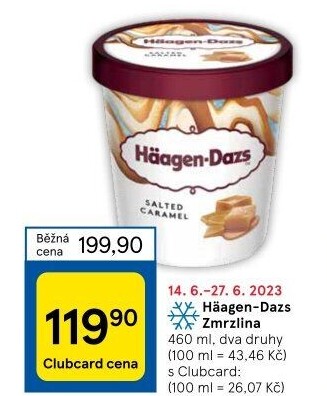 Zmrzlina v kelímku Häagen-Dazs