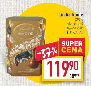 Bonboniéra Pralinky Lindor Lindt