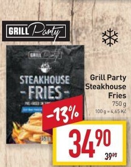 Hranolky mražené Steakhouse Grill party