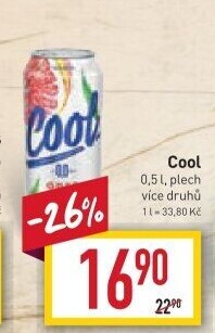 Nealkoholické pivo ochucené Staropramen Cool