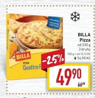 Pizza mražená Billa