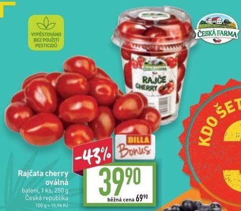 Rajčata cherry Česká farma