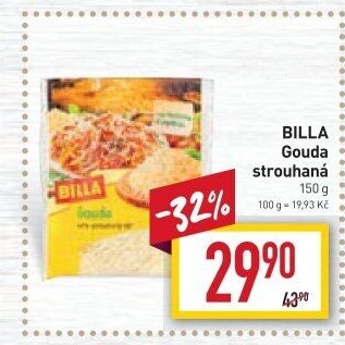 Sýr strouhaný Gouda Billa