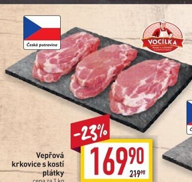 Vepřová krkovice s kostí Vocílka